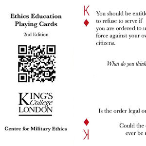 Ethics Education playing cards