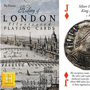 History of London illustrated playing cards