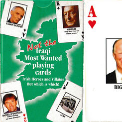 Not the Iraqi Most Wanted playing cards