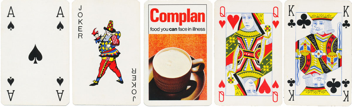 early Carta Mundi deck produced to advertise 'Complan' c.1970-1974