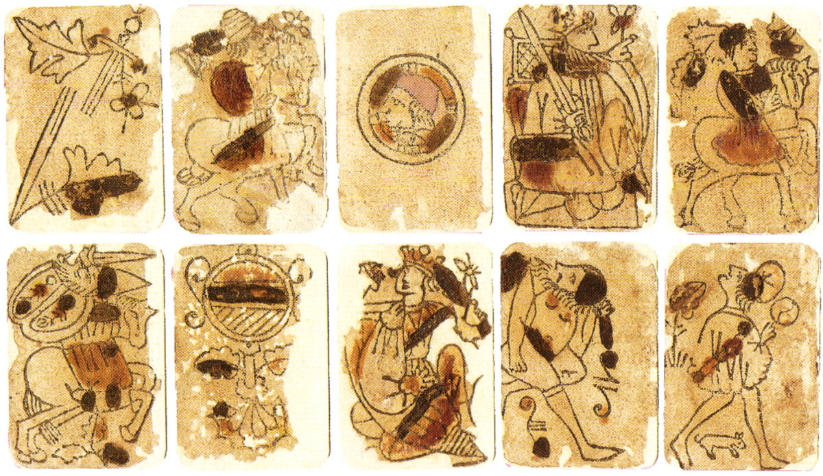 Early XV Century Playing Cards, Baraja Morisca — Early XV century playing cards