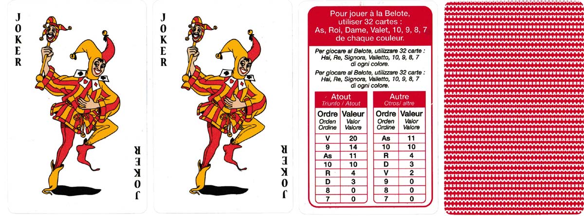 Jeu de 54 cartes Qualité Premium - Rouge - Ducale - Buy your Board