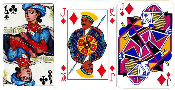 Playing cards from different cultures