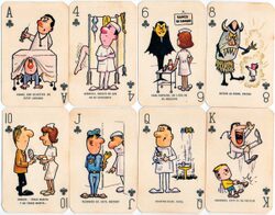 Humour on playing cards