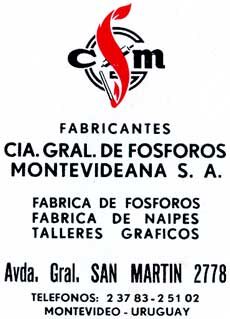 Compañía General de Fósforos Montevideana S.A.