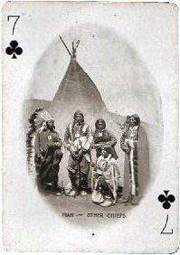 Amerindian Art on playing cards