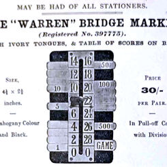 Bridge Markers and bridge scoring methods