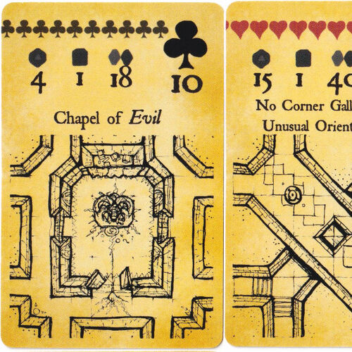 Dungeon Map Playing Cards