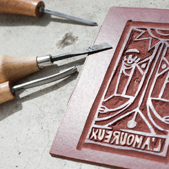 Linocut Printed Tarot Cards
