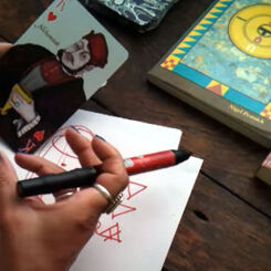 Geomancy and playing cards - a match meant to be