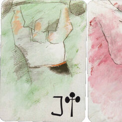 Emilio Tadini playing cards