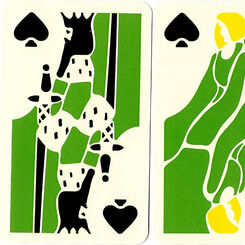 Playing card designs by Franz Exler
