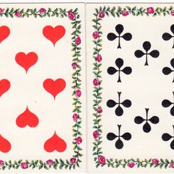 Decorated pip cards from C.L.Wüst