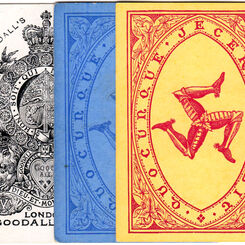 Isle of Man souvenir playing cards by Goodall & Son.