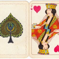 Art Nouveau Whist playing cards from a small Dutch factory