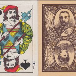 The British Royal visit to India playing cards