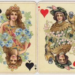 Art Nouveau playing cards from Italy