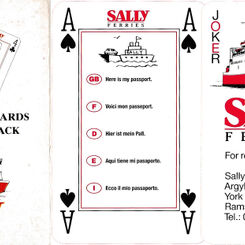 Sally Ferries playing cards