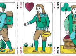 Commoners playing cards