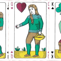 Commoners playing cards