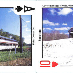 Covered bridges playing cards