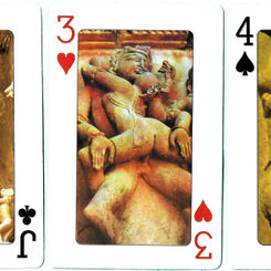 Khajuraho playing cards, India