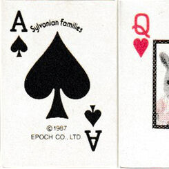 Sylvanian Families mini playing cards