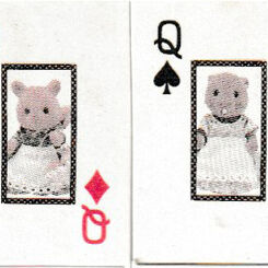 Sylvanian Families mini playing cards