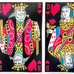 Cartes à Jouer Fluorescentes