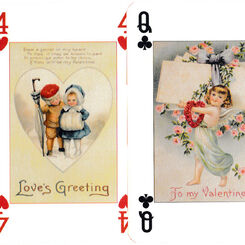 The Lovers playing cards