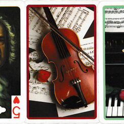 Music playing cards