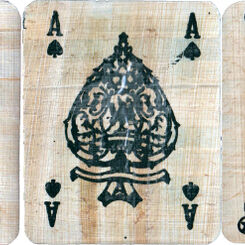 Egyptian papyrus playing cards