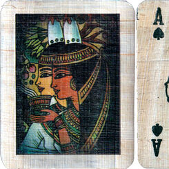 Egyptian papyrus playing cards