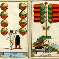 Cartomancy deck by Johann Ernst Backofen