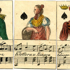 Musical playing cards