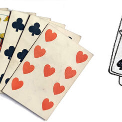 Managing cards without corner indices