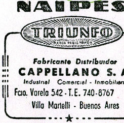 Naipes Triunfo, c.1965