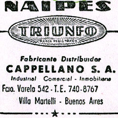 Naipes Triunfo, c.1965
