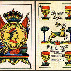 Fló Hermanos y Compañía, importers of playing-cards, Argentina, 1860-1910