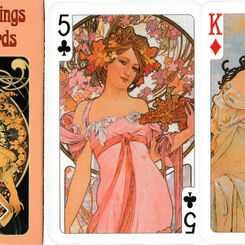 55 Mucha Paintings on Playing Cards