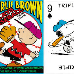 Charlie Brown Plays Baseball card game