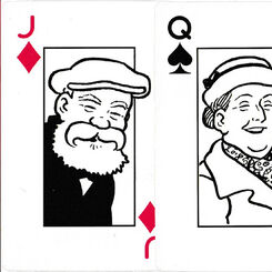 The Broons and Oor Wullie playing cards
