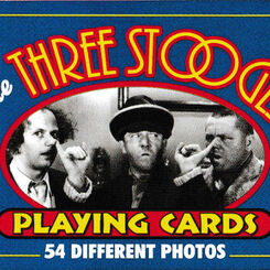 Three Stooges playing cards