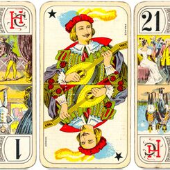 Héron French tarot