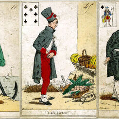 French Cartomancy cards, c.1830