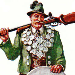 Spielkarte für Schützen