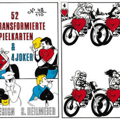 52 Transformierte Spielkarten