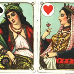 Dondorf Luxus-Spielkarte Vier-Erdteile c.1870