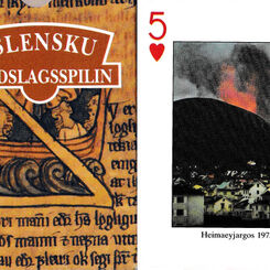 Icelandic picture playing cards / Islensku landslagsspilin