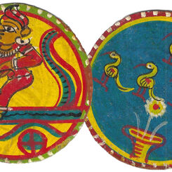 Handmade Ganjifa Birds Playing Cards